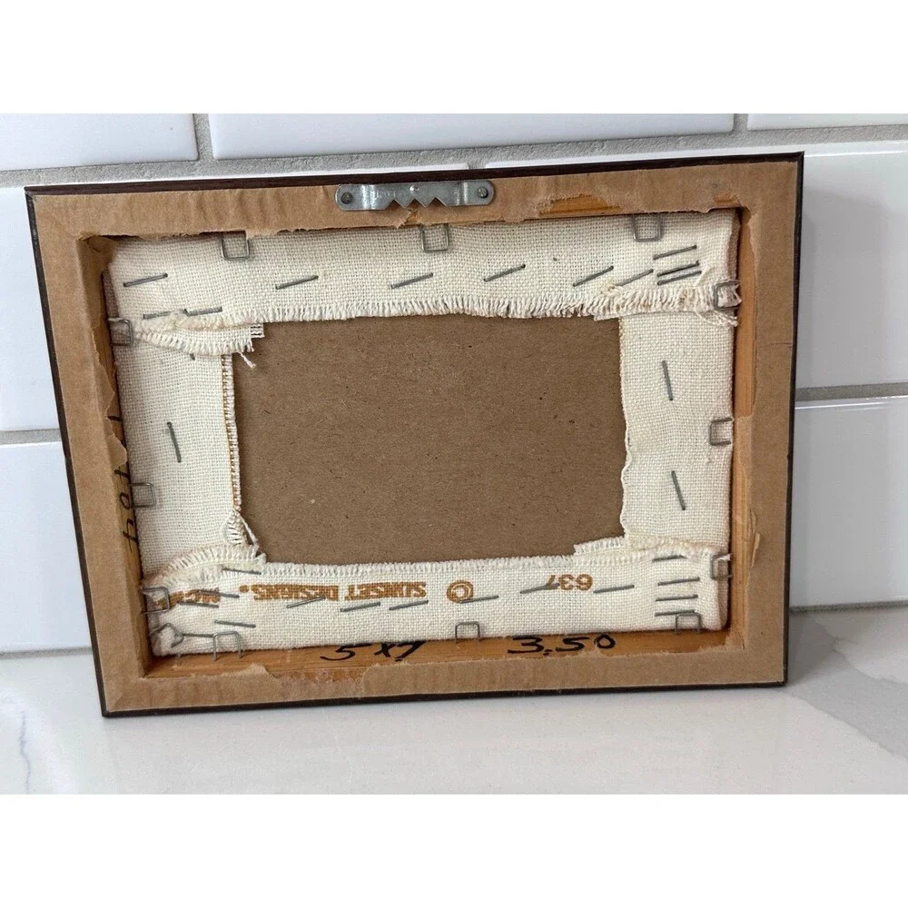Vintage Handmade Framed Noah's Ark Embroidered Wall Art Rainbow Christian Decor